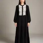 Robe Broderie - Noir